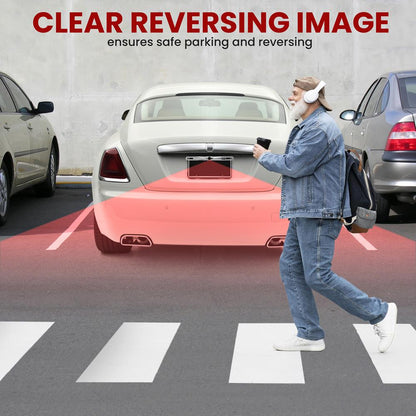 Rearview Backup Camera, Waterproof, 170° Wide-Angle, Chrome