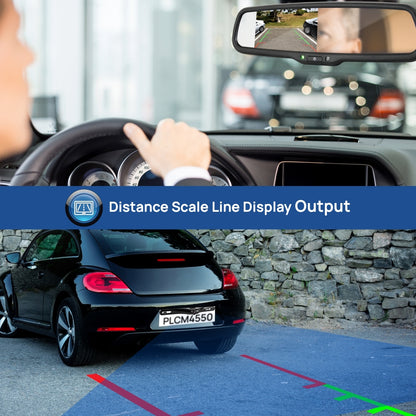 Rearview Backup Camera Kit, Night Vision, Waterproof, 4.3" Screen