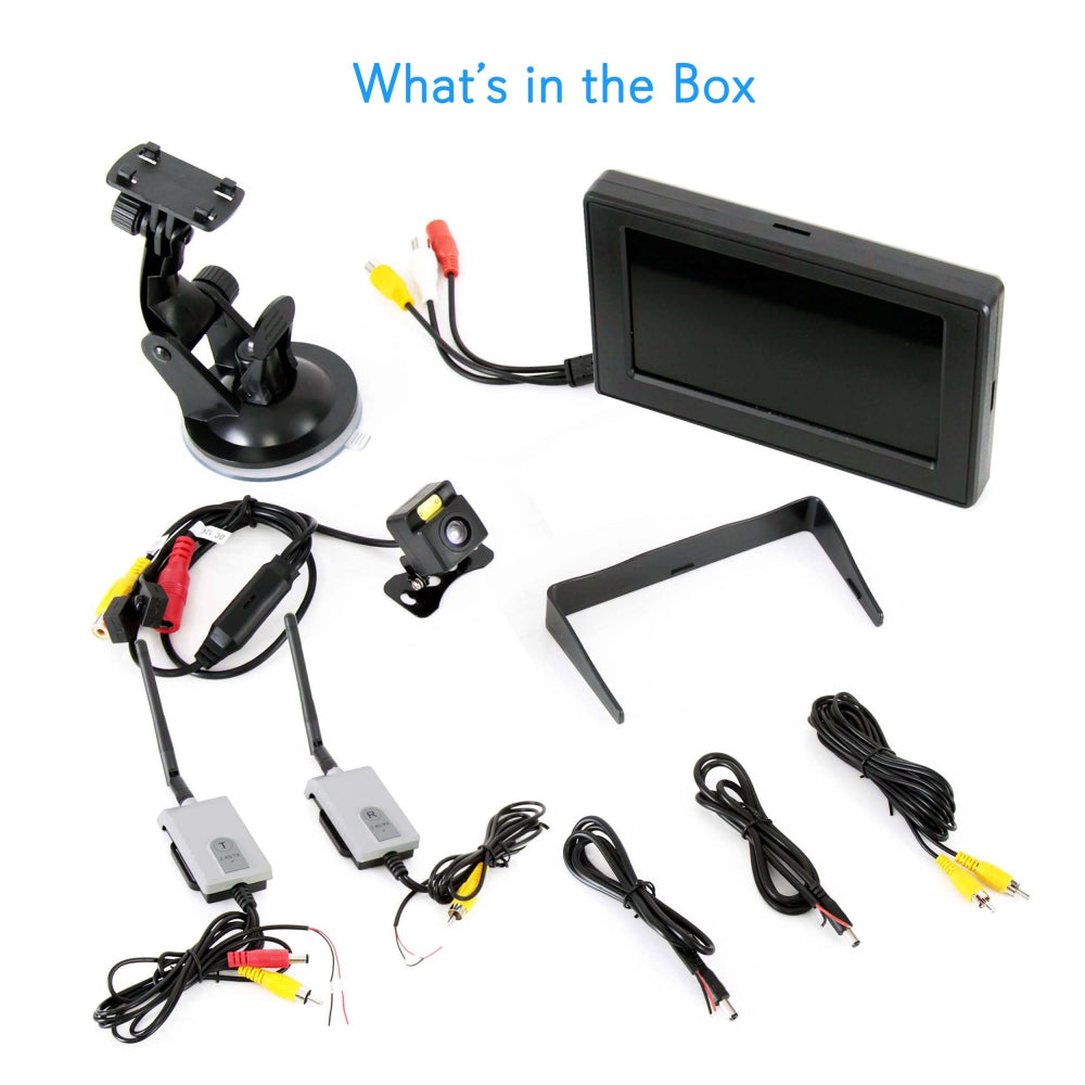 product image number 6 for Pyle Wireless Car Camera & Monitor Display