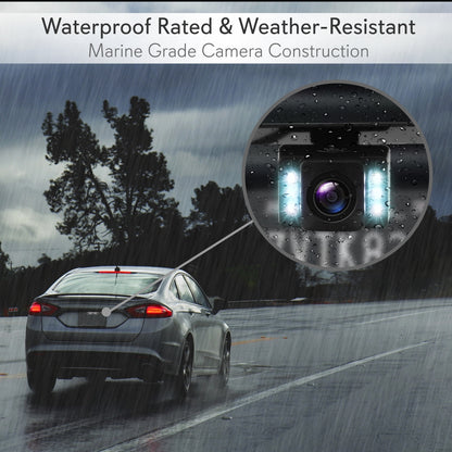 Wireless Backup Camera System, Waterproof, Night Vision, 4.3" LCD Display