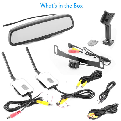 Wireless Backup Camera System, Waterproof, Night Vision, 4.3" LCD Display