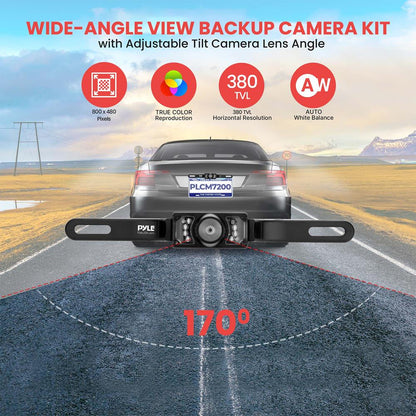product image number 2 for Pyle Car Camera & Rearview Mirror Display Kit