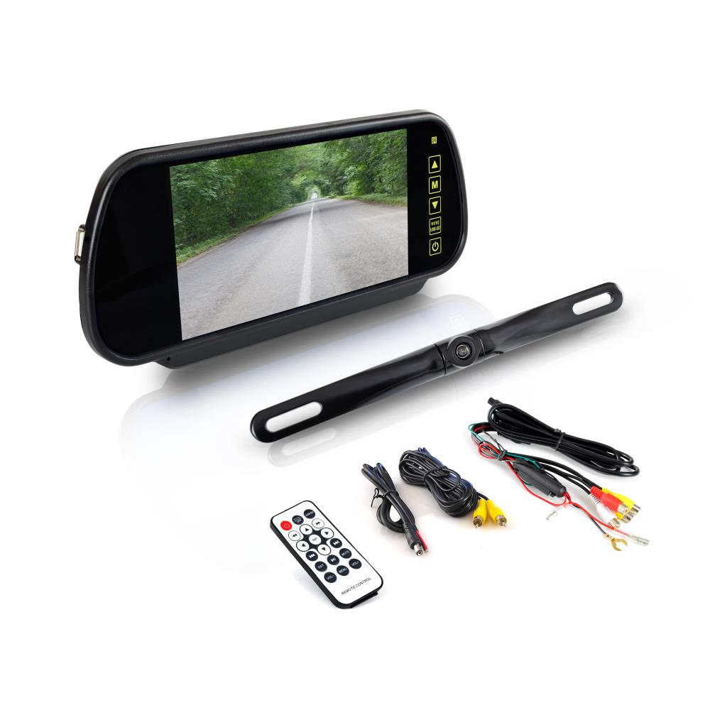 product image number 1 for Pyle Car Camera & Rearview Mirror Display Kit