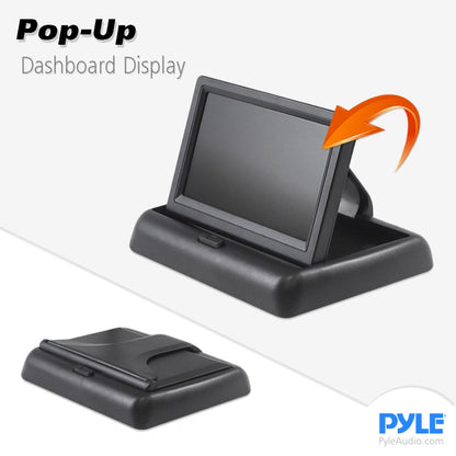 Backup Camera System, Night Vision, 4.3" LCD, Waterproof, Parking Sensors