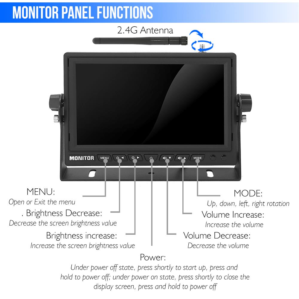 product image number 2 for Pyle Backup Camera & Monitor (For Bus/Truck)