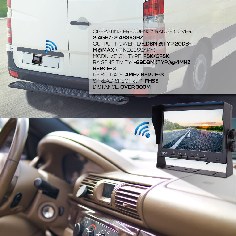 product image number 5 for Pyle Car Monitor With Wireless Camera System