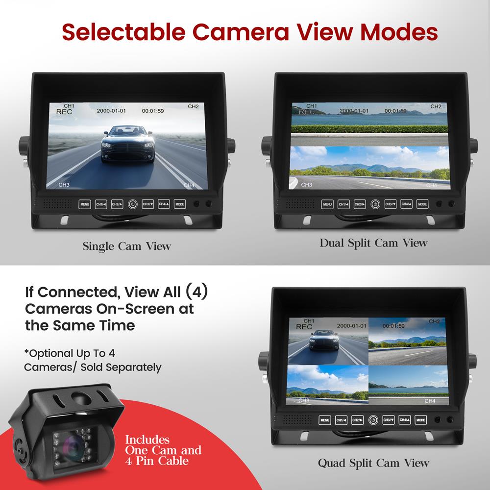 product image number 6 for Pyle Dvr Cam Recording System (For Bus/Truck)