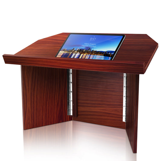Foldable Desktop Lectern Podium - Portable MDF Quick Setup Stand
