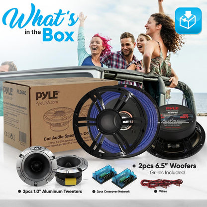 product image number 2 for Pyle Car Audio Speakers Component Kit