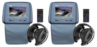 product image number 1 for Pyle Pair Of Adjustable Headrests W/ Built-In
