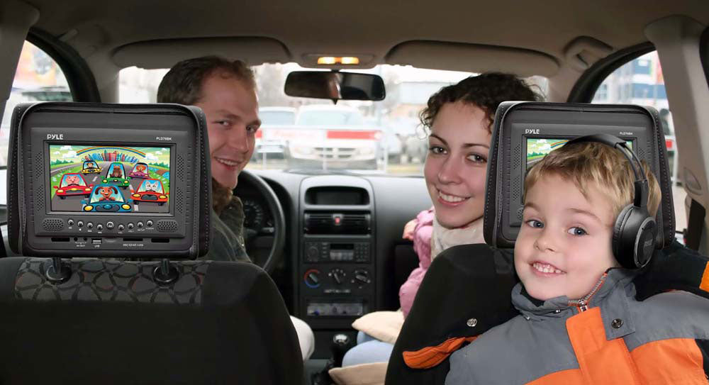 product image number 6 for Pyle Pair Of Adjustable Headrests W/ Built-In