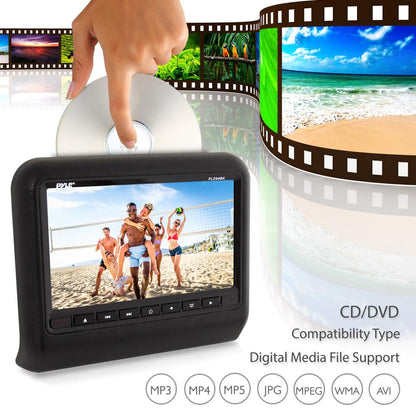 product image number 3 for Pyle 9'' Car Headrest Video Display Monitor