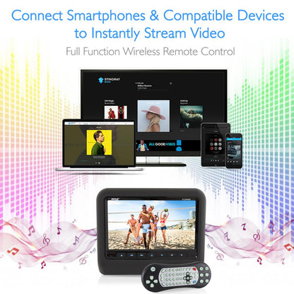 product image number 5 for Pyle 9'' Car Headrest Video Display Monitor