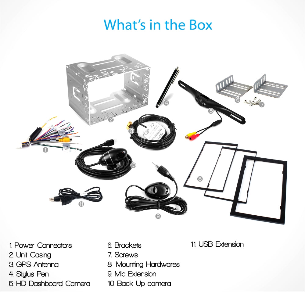 product image number 4 for Pyle Android Car Receiver & Dvr Dash Cam Kit