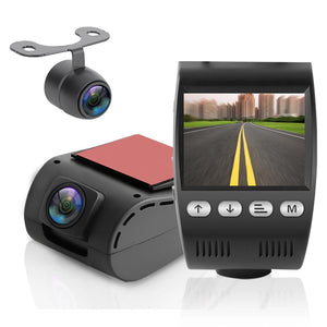 Vehicle Dual Camera Dvr Video Dash Cam