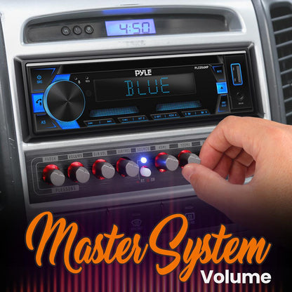 5-Band Car Equalizer Bluetooth Wireless Streaming RCA Inputs Blue LED