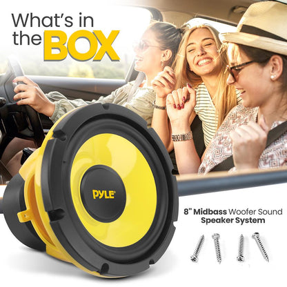 product image number 2 for Pyle Component Car Midbass Woofer