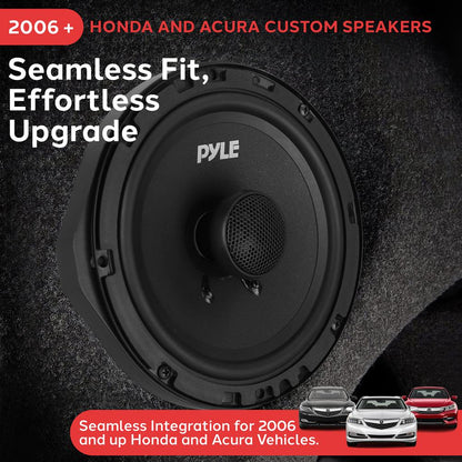 6.5" Coaxial Speakers 300W Butyl Rubber Surround for Honda/Acura