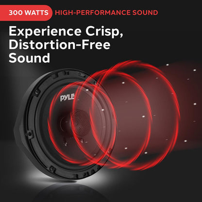 6.5" Coaxial Speakers 300W Butyl Rubber Surround for Honda/Acura