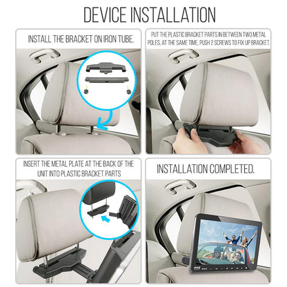 10.5" Car Headrest Dvd Player Kit
