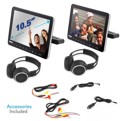 10.5" Car Headrest Dvd Player Kit