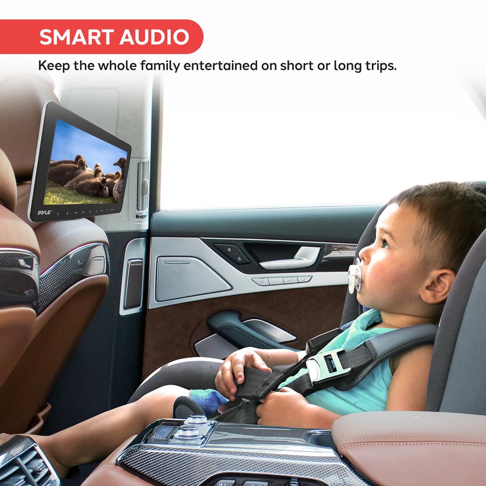 product image number 7 for Pyle 10.5" Car Headrest Dvd Player
