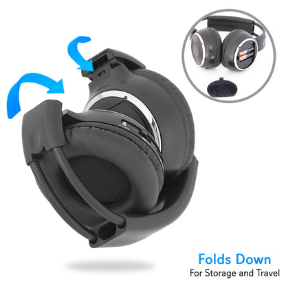 Dual Headrest DVD Player - 10.5" LCD, Stereo Speakers, Wireless Headphones