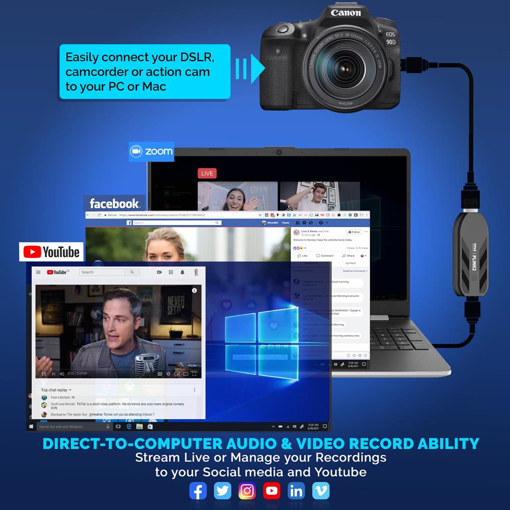 product image number 3 for Pyle Cameralink 4K Hdmi Video Capture Device