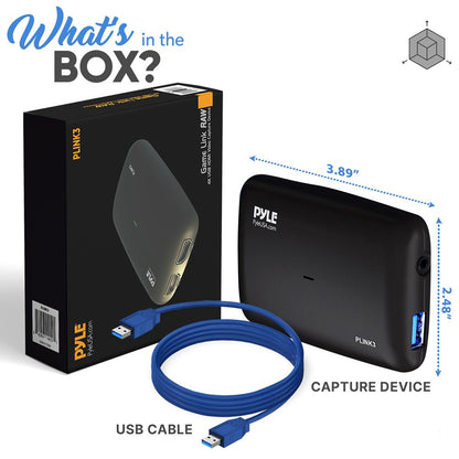 product image number 8 for Pyle Gamelink Raw 4K Hdmi Video Capture Devic