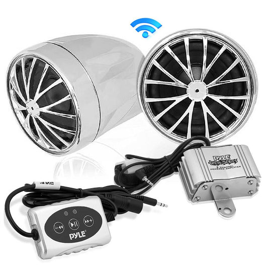 product image number 1 for Pyle Bluetooth Motorcycle Speakers System Kit