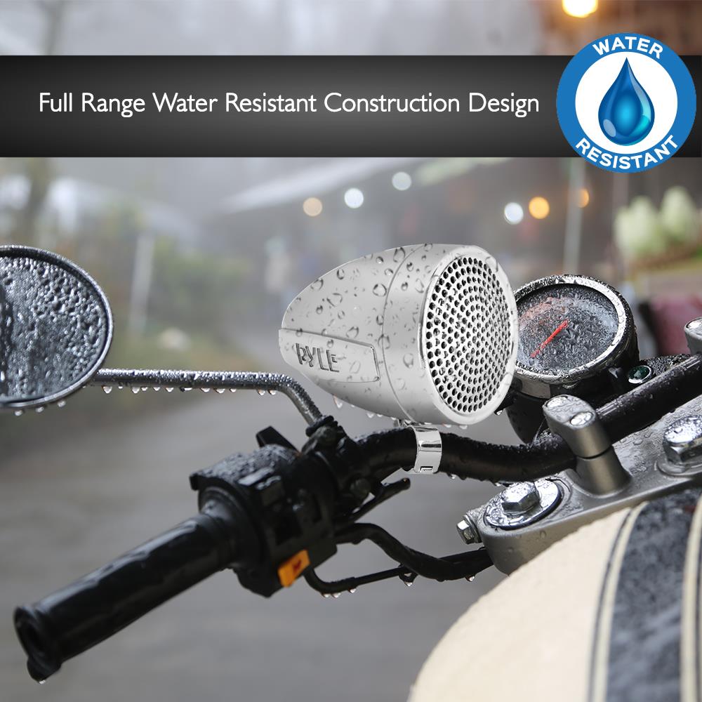 product image number 4 for Pyle Handle-Bar Mount Motorcycle Speakers Kit