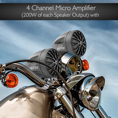 product image number 2 for Pyle Handle-Bar Mount Motorcycle Speakers Kit