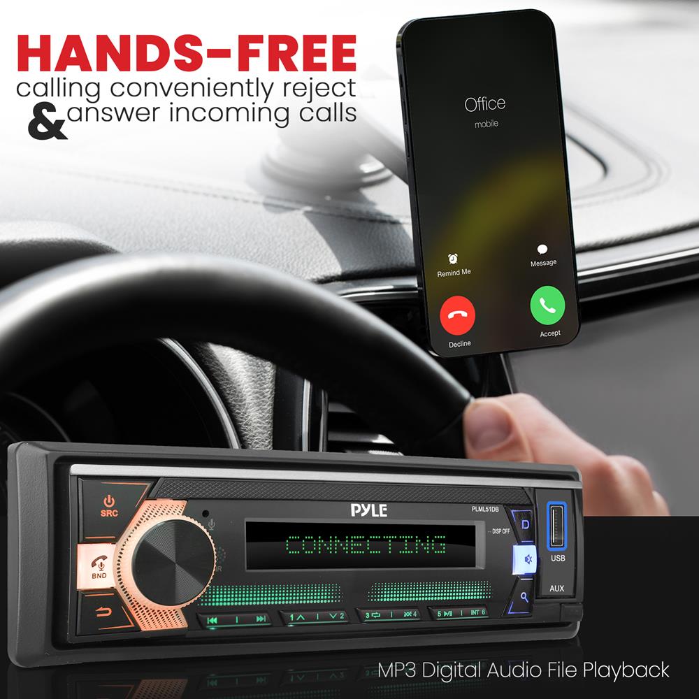 300W Stereo Receiver Amplifier, Bluetooth, LCD Display, Remote