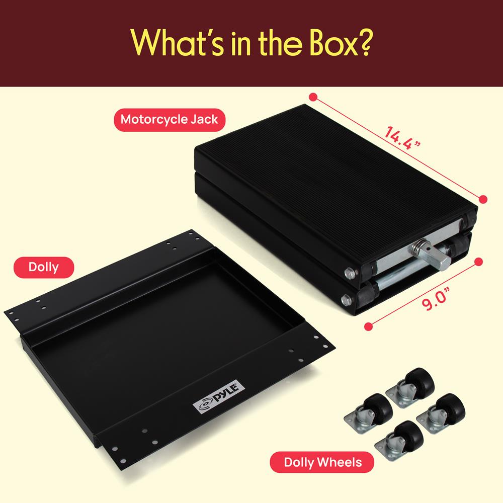 Motorcycle Lift Jack 2200 lbs Capacity Steel Anti-Skid Rubber