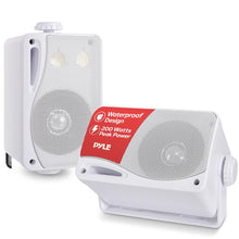 3-Way Weatherproof Outdoor Speakers 200W Aluminum Woofer White