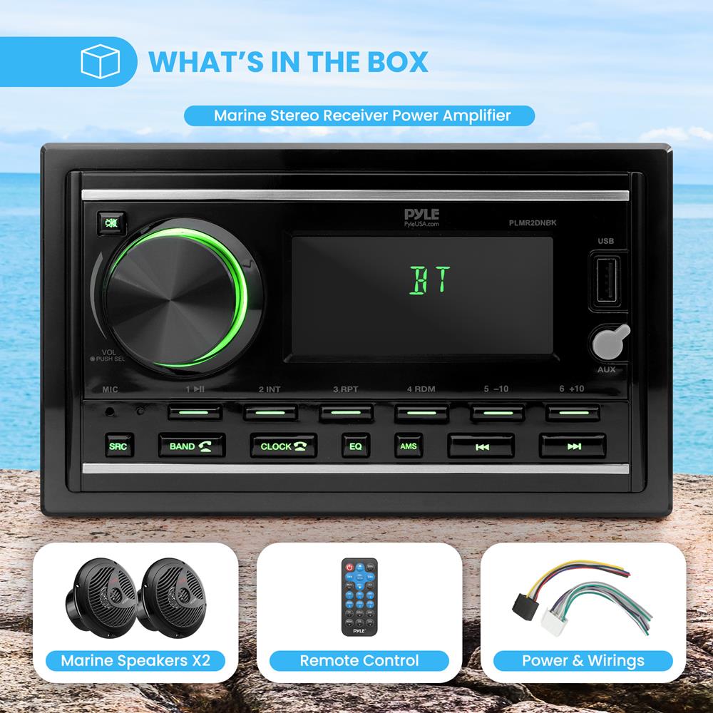 product image number 6 for Pyle Marine Bluetooth Mp3 Radio Receiver