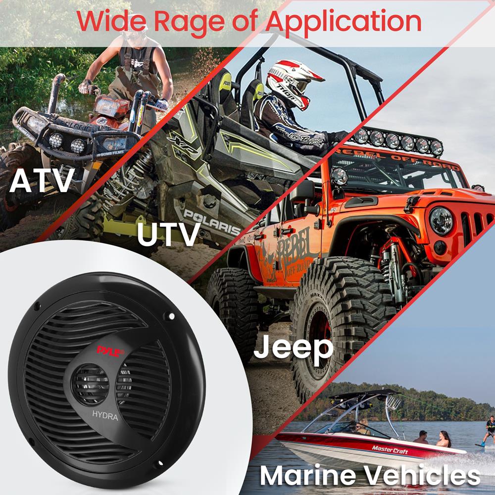 product image number 5 for Pyle 6.5 Inch Marine Component Speakers