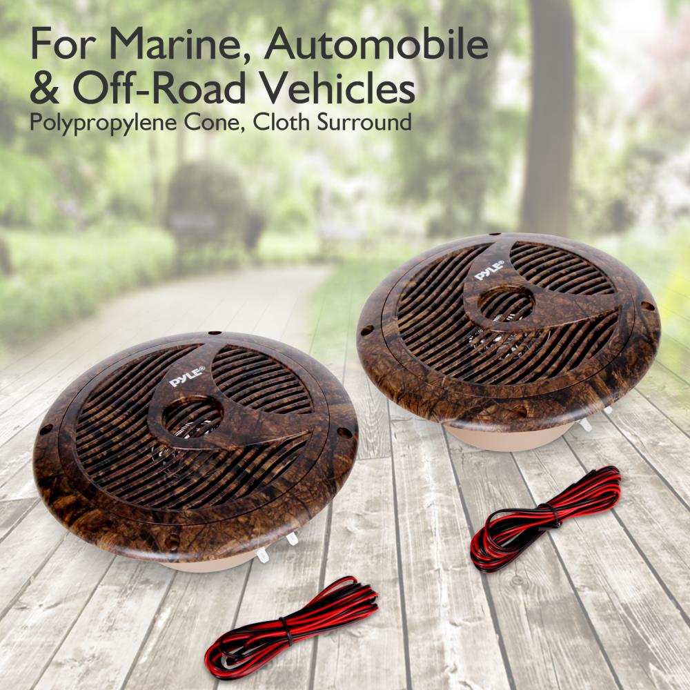 product image number 2 for Pyle 6.5 Inch Component Marine Led Speakers