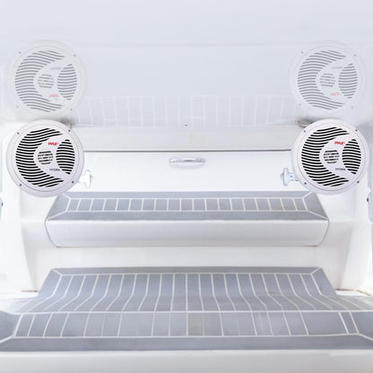 6.5" Dual Marine Speakers, Waterproof, 150W, Polypropylene Cone, White