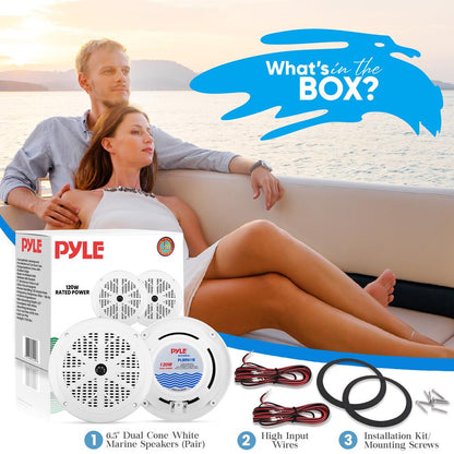 product image number 2 for Pyle 6.5 Inch Marine Component Speakers