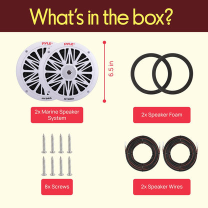 6.5 Inch Marine Component Speakers