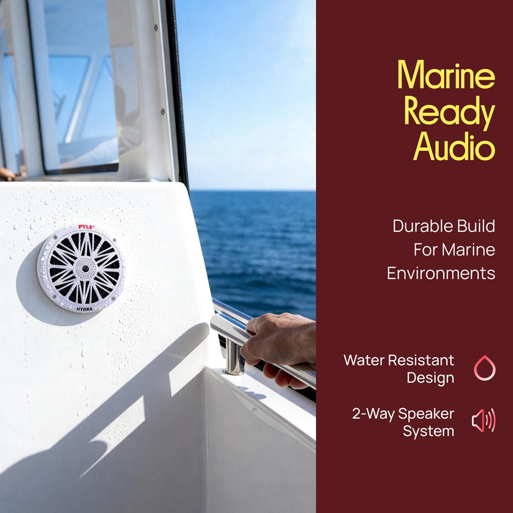 6.5 Inch Marine Component Speakers – Pyle USA