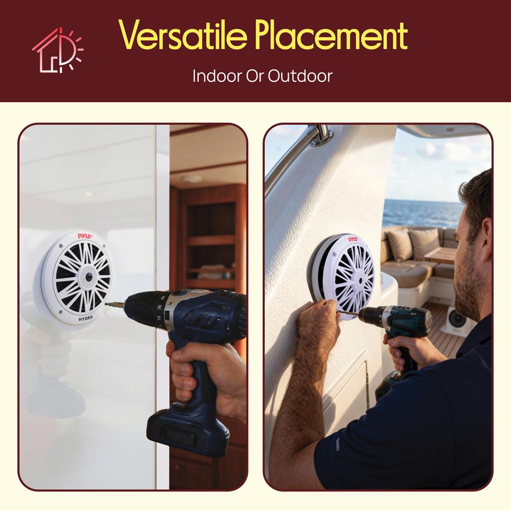6.5 Inch Marine Component Speakers – Pyle USA