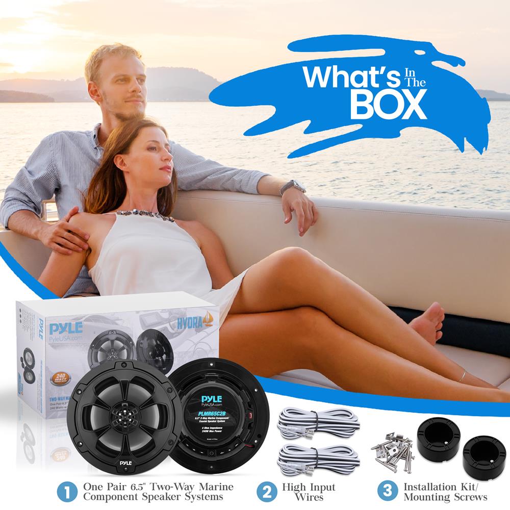 product image number 2 for Pyle Two-Way Marine Component/Coaxial Speaker