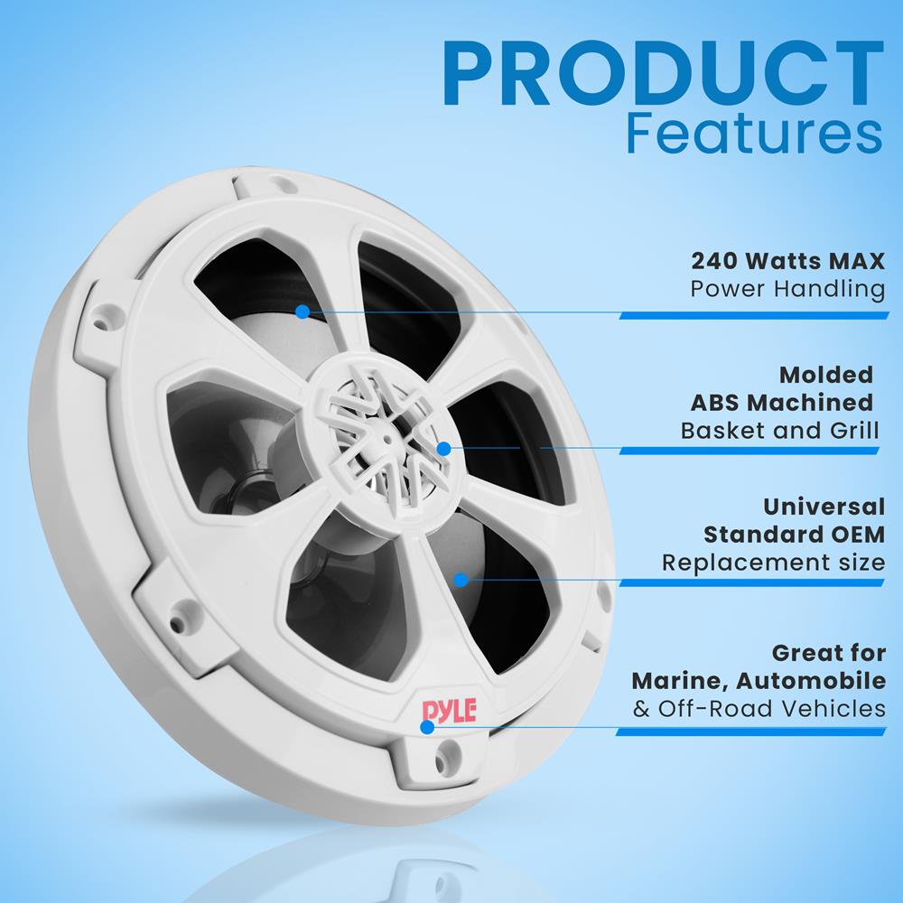 Two-Way Marine Component/Coaxial Speaker - Thumbnail 4
