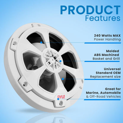 product image number 6 for Pyle Two-Way Marine Component/Coaxial Speaker