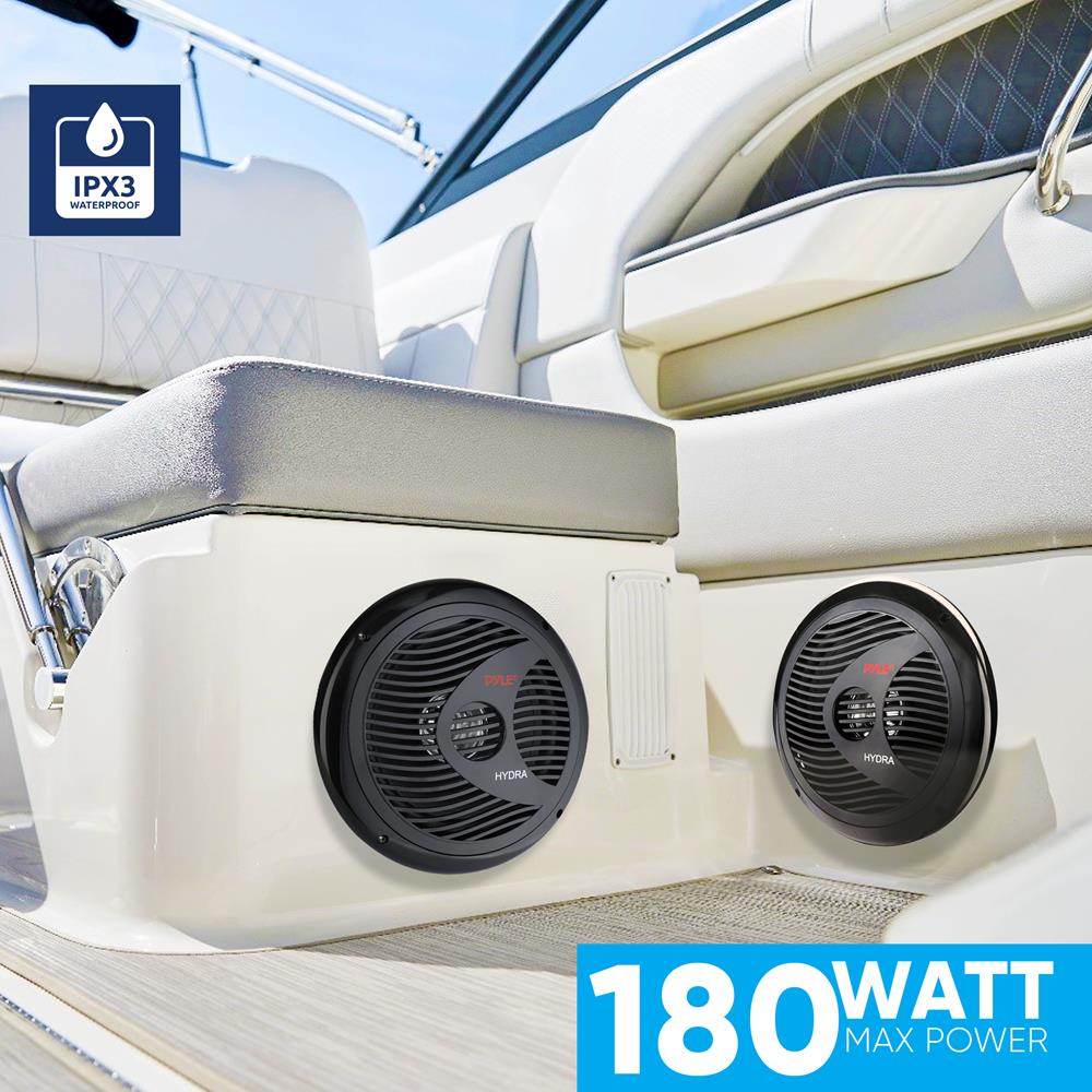 product image number 5 for Pyle 8'' Marine Component Speakers