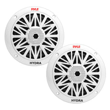 Marine Speakers, Waterproof, 300W Power, Poly Carbon Cone, White