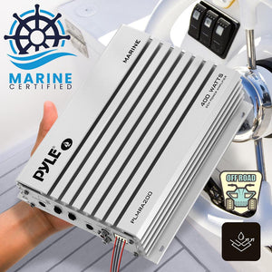 PYLE online PLMRA200 HYDRA Waterproof Marine 400W 2 Channel MOSFET Amplifier