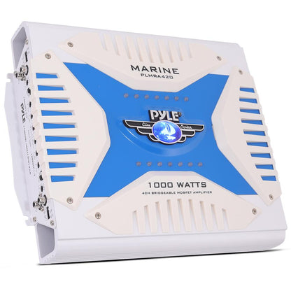 Marine Amplifier 1000W Waterproof 4-Channel MOSFET Power Supply